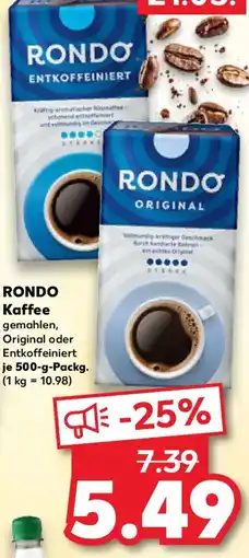 Kaufland RONDO Kaffee Angebot
