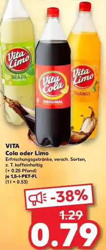 Kaufland VITA Cola oder Limo Angebot
