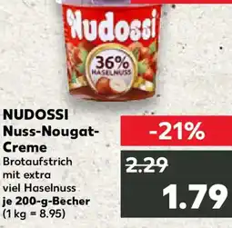 Kaufland NUDOSSI Nuss-Nougat- Creme Angebot