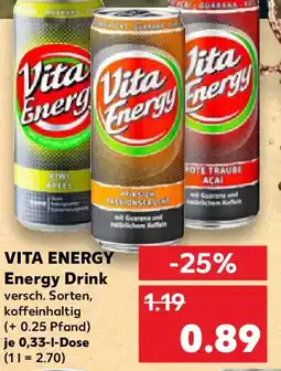 Kaufland VITA ENERGY Energy Drink Angebot