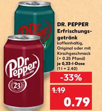 Kaufland DR. PEPPER Erfrischungsgetränk Angebot