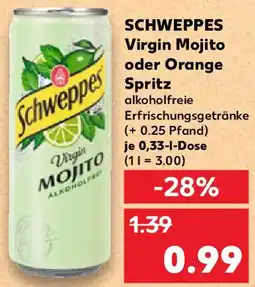 Kaufland SCHWEPPES Virgin Mojito oder Orange Spritz Angebot