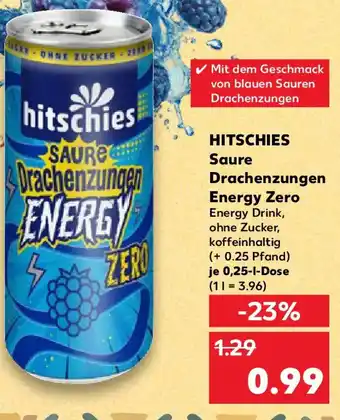 Kaufland HITSCHIES Saure Drachenzungen Energy Zero Angebot