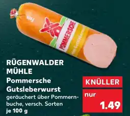 Kaufland RÜGENWALDER MÜHLE Pommersche Gutsleberwurst Angebot