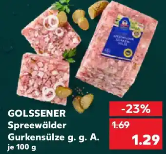 Kaufland GOLSSENER Spreewälder Gurkensülze g. g. A. Angebot