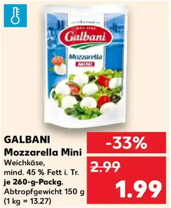 Kaufland GALBANI Mozzarella Mini Angebot