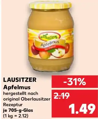 Kaufland LAUSITZER Apfelmus Angebot
