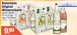 Getränke City Kunzmann original winzerschorle Angebot
