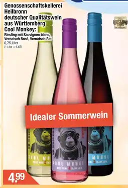 Getränke City Cool monkey riesling mit sauvignon blanc Angebot