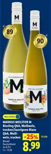 Lidl Markus molitor riesling qba weißwein trocken Angebot
