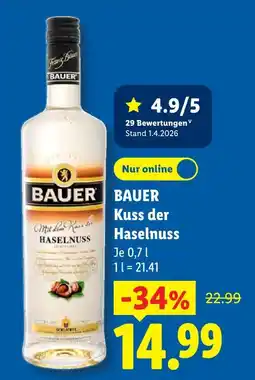 Lidl Bauer kuss der haselnuss Angebot