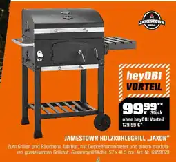 OBI JAMESTOWN HOLZKOHLEGRILL „JAXON" Angebot