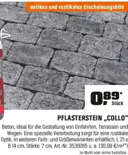 OBI PFLASTERSTEIN,,COLLO" Angebot