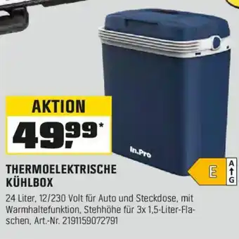 OBI THERMOELEKTRISCHE KÜHLBOX Angebot