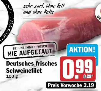 HIT Deutsches frisches Schweinefilet Angebot