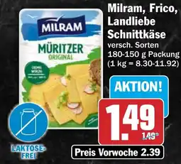 HIT Milram, Frico, Landliebe Schnittkäse Angebot