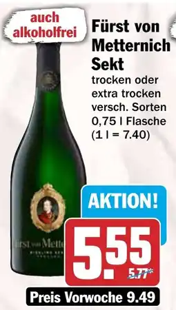 HIT Fürst von Metternich Sekt Angebot