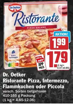 HIT Dr. Oetker Ristorante Pizza, Intermezzo, Flammkuchen oder Piccola Angebot