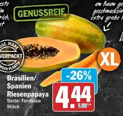 HIT Brasilien/ Spanien Riesenpapaya Angebot