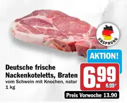 HIT Deutsche frische Nackenkoteletts, Braten Angebot