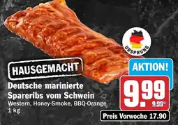 HIT Deutsche marinierte Spareribs vom Schwein Angebot
