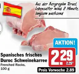 HIT Spanisches frisches Duroc Schweinekarree Angebot