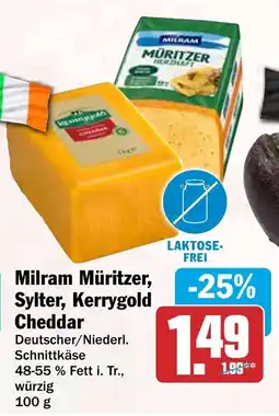 HIT Milram Müritzer, Sylter, Kerrygold Cheddar Angebot