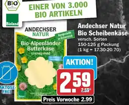 HIT Andechser Natur Bio Scheibenkäse Angebot