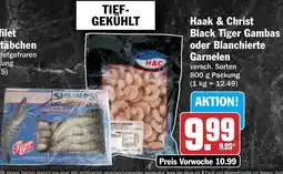 HIT Haak & Christ Black Tiger Gambas oder Blanchierte Garnelen Angebot