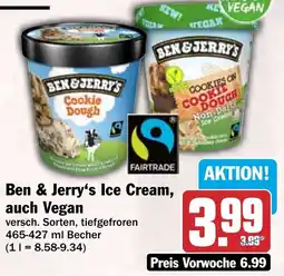 HIT Ben & Jerry's Ice Cream, auch Vegan Angebot