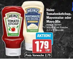 HIT Heinz Tomatenketchup, Mayonnaise oder Mayo-Mix Angebot