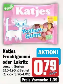 HIT Katjes Fruchtgummi oder Lakritz Angebot