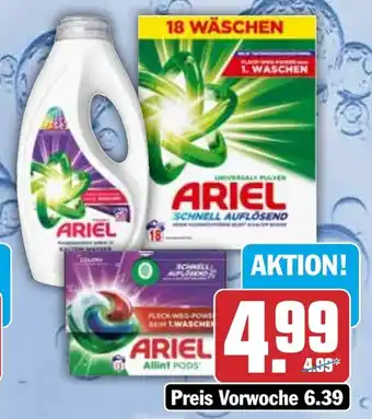 HIT Ariel Waschmittel Pulver, Flüssig oder Pods Angebot