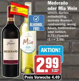HIT Mederaño oder Mia Wein Angebot