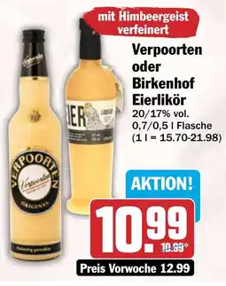HIT Verpoorten oder Birkenhof Eierlikör Angebot