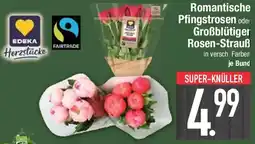 E-Center Romantische Pfingstrosen oder Großblütiger Rosen-Strauß Angebot