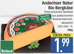 E-Center Andechser Natur Bio Bergkäse Angebot
