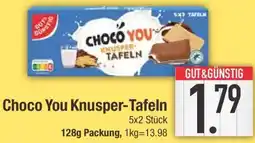 E-Center Choco You Knusper-Tafeln Angebot