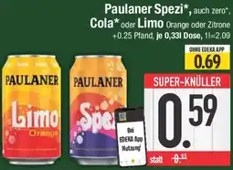 E-Center Paulaner Spezi, , Cola oder Limo Angebot
