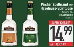 E-Center Pircher Edelbrand oder Haselnuss-Spirituose Angebot