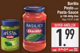 E-Center Barilla Pesto oder Pasta-Sauce Angebot