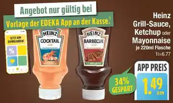 E-Center Heinz Grill-Sauce, Ketchup oder Mayonnaise Angebot