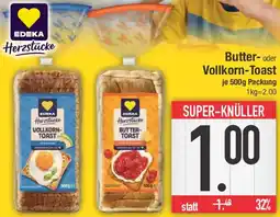 E-Center Butter oder Vollkorn-Toast Angebot