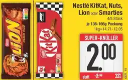 E-Center Nestlé KitKat, Nuts, Lion oder Smarties Angebot