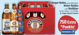 E-Center Erdinger Helles, Natur-Radler oder Weißbier Angebot