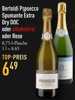 Galeria Markthalle Bertoldi Prosecco Spumante Extra Dry DOC oder alkoholfrei oder Rose Angebot