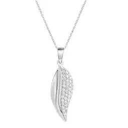 Netto Marken-Discount Zeeme Silber Halskette Silber 925 rhodiniert mit Zirkonia weiß Angebot