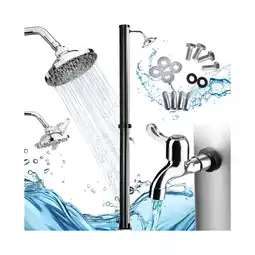 Netto Marken-Discount tectake Solardusche, 20 Liter, Regenduschkopf mit Kugelgelenk, extra Wasserhahn Angebot
