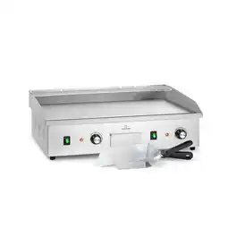 Netto Marken-Discount Grillmeile 4400 Elektrogrill Plancha 2x2200W Grillplatte Edelstahl Angebot