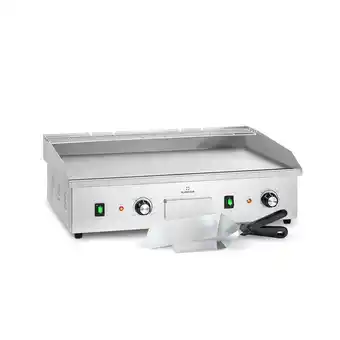 Netto Marken-Discount Grillmeile 4400 Elektrogrill Plancha 2x2200W Grillplatte Edelstahl Angebot